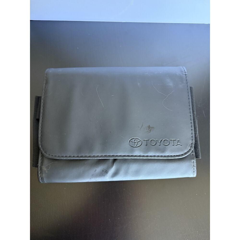 Toyota OEM Black Owner Manual Case Document Holder Registration Wallet